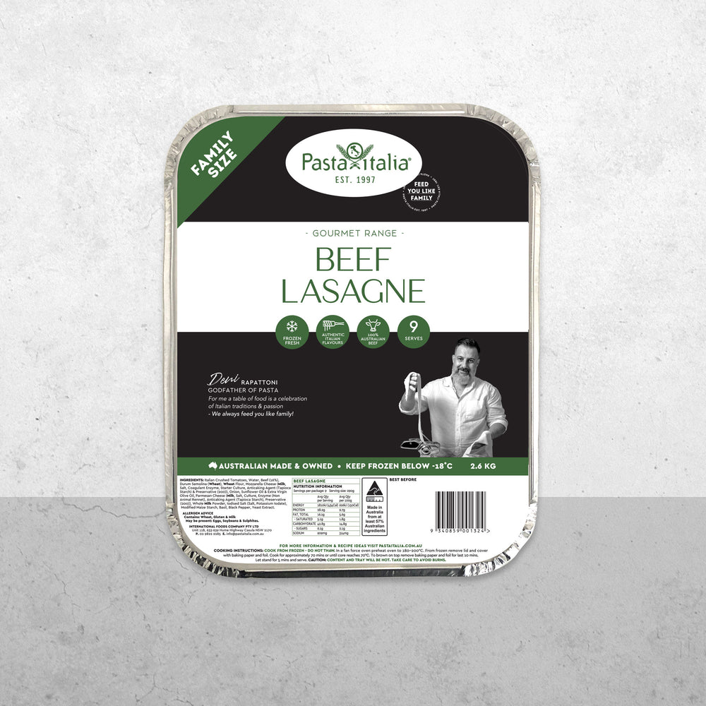 Gourmet Beef Lasagne - 2.6kg