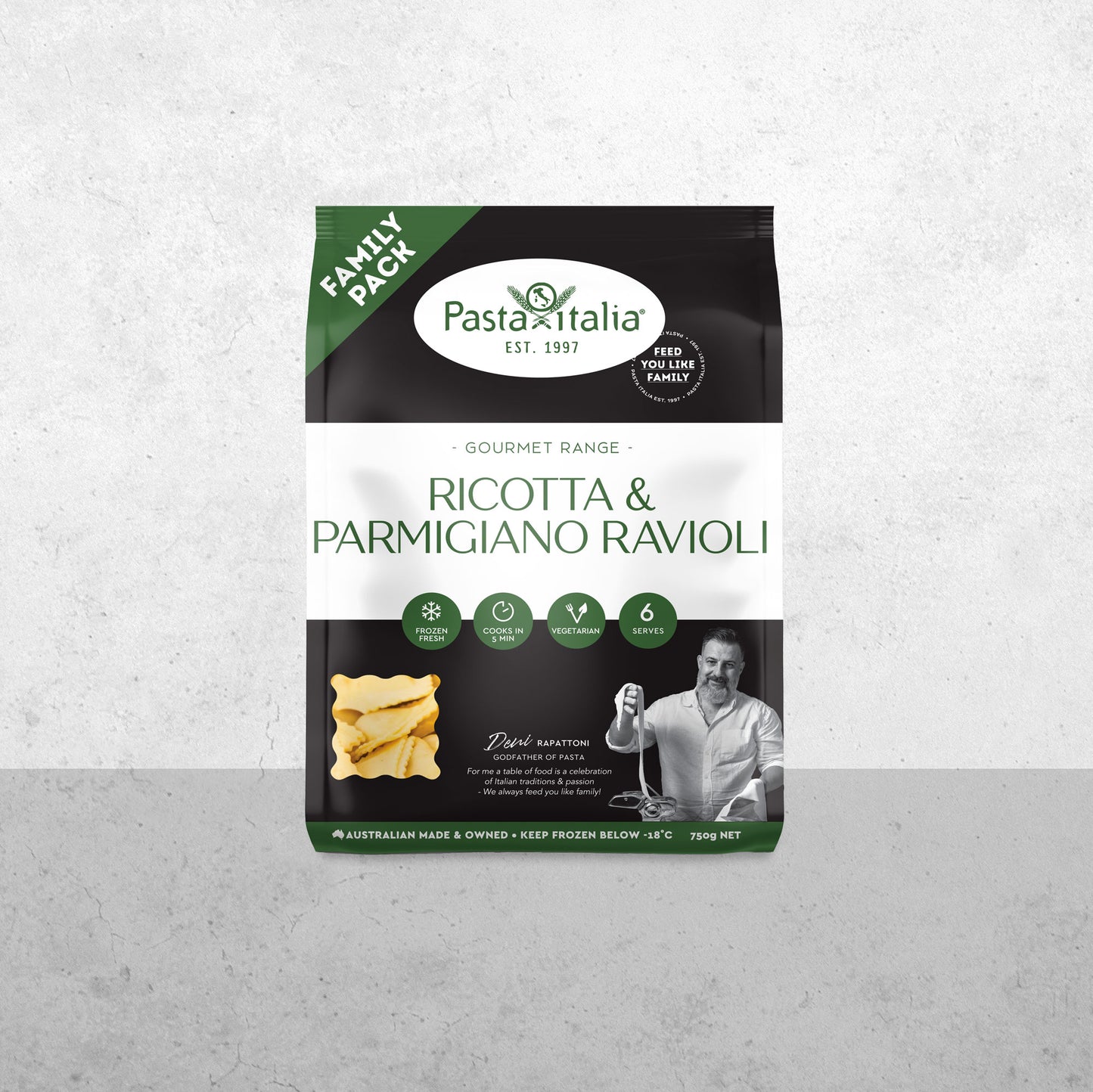 
                  
                    Gourmet Ricotta & Parmigiano Ravioli - 750g
                  
                