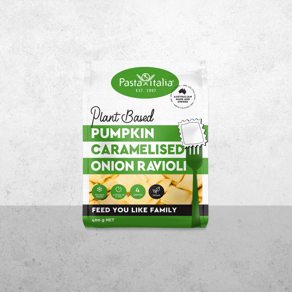 Plant Based (Vegan) Pumpkin Caramelised Onion Ravioli - 400g