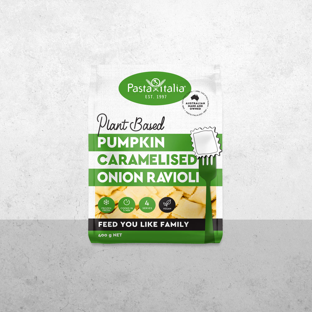 Plant Based (Vegan) Pumpkin Caramelised Onion Ravioli - 400g